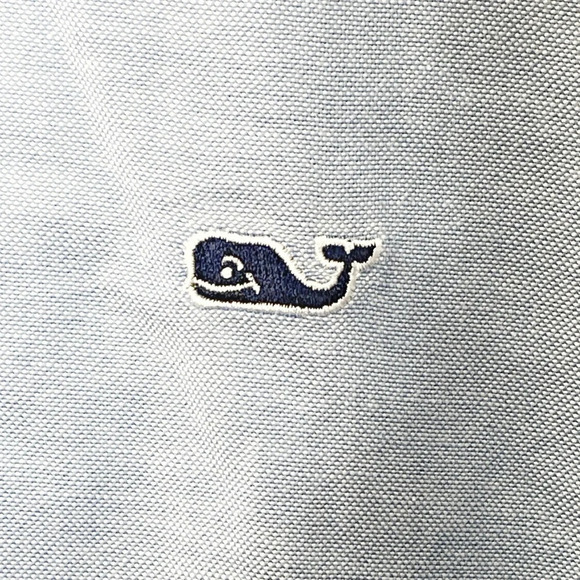 Vineyard Vines Whale Shirt XL Blue Oxford Button Down Classic Fit Size XL 1W9995 - Picture 3 of 6